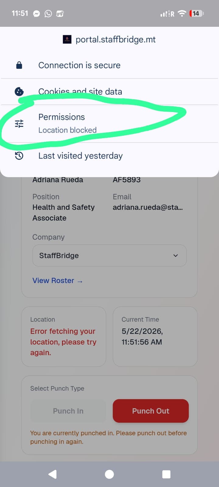 Step 3 — Open Permissions