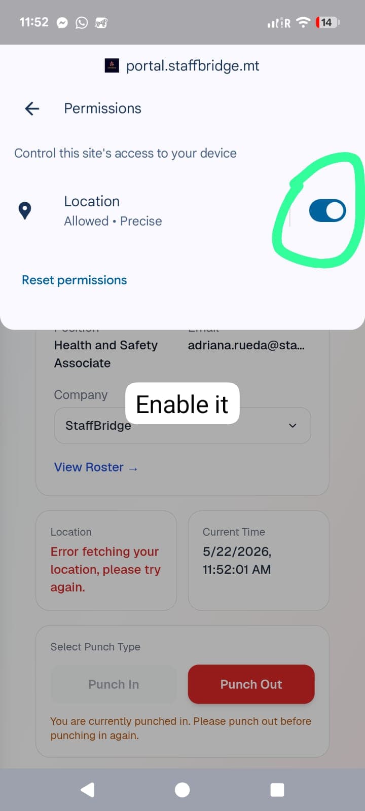 Step 4 — Allow location access
